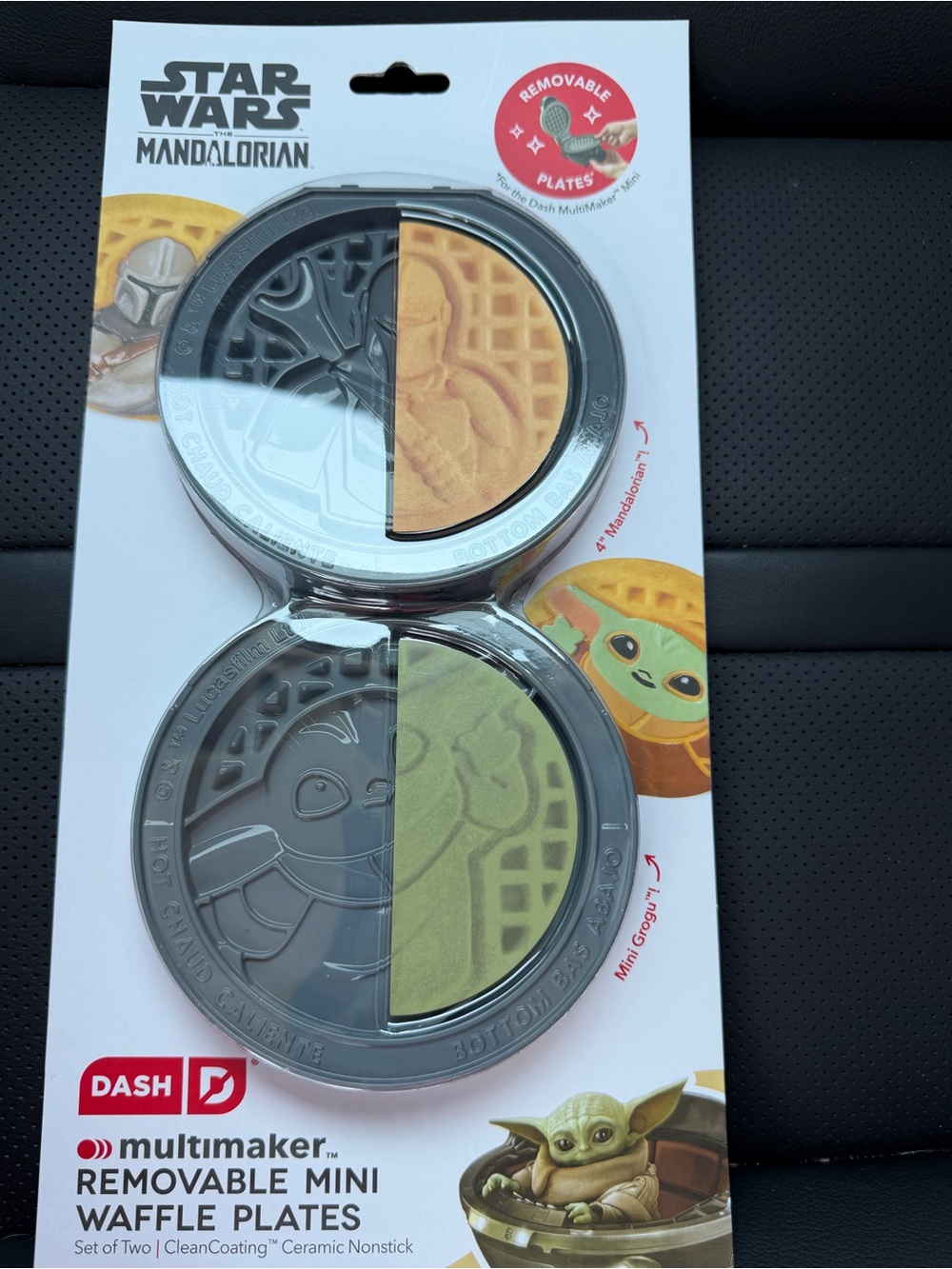 Star Wars The Mandalorian Removable Mini Waffle Plates by Dash NWT
